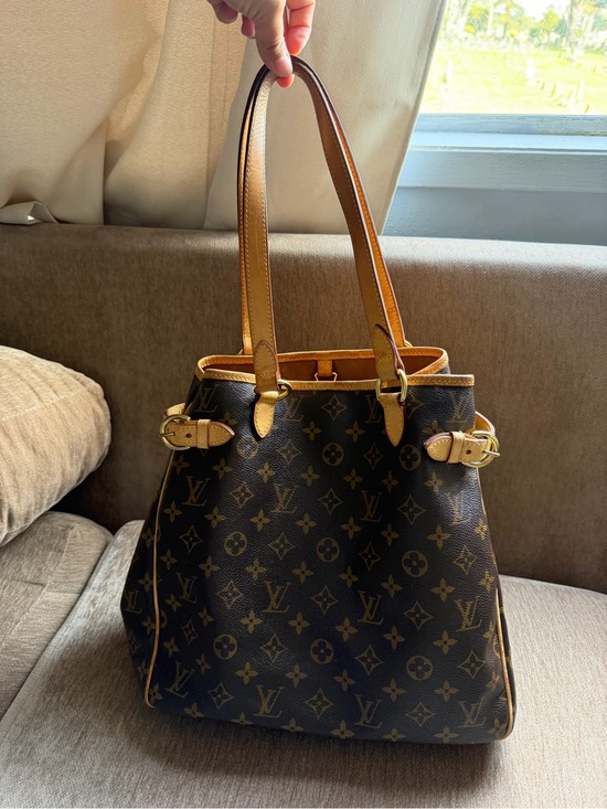 Louis Vuitton Handbags - Louis Vuitton Monogram Canvas Shoulder Tote with Tan Trim